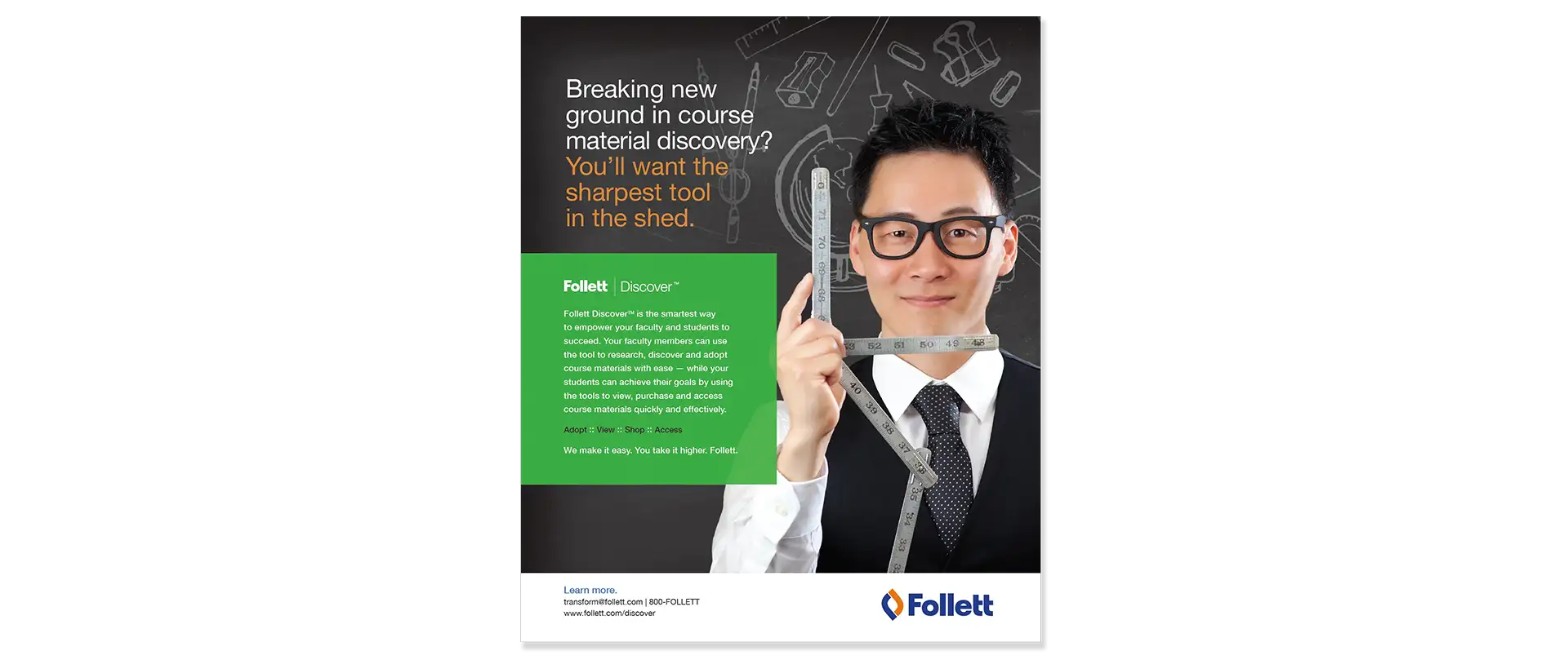 Follett magazine ad