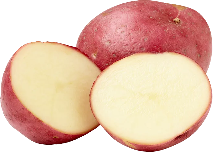halved potato